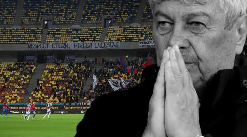 Mesajul Peluzei Nord FCSB pentru Mircea Lucescu pe Arena Națională! Gest superb al suporterilor campioanei. Foto