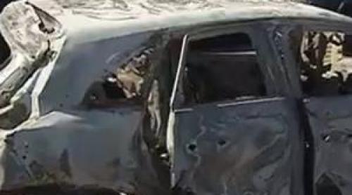 O maşină a luat foc în Capitală, după o neacordare de prioritate. A rămas fără permis şi şoferul nevinovat