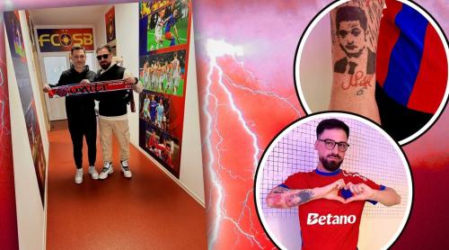 RădoiMania: suporterii FCSB nu concep să l mai vadă pe Mirel plecând. Povestea fanului care și a tatuat chipul antrenorului. Exclusiv