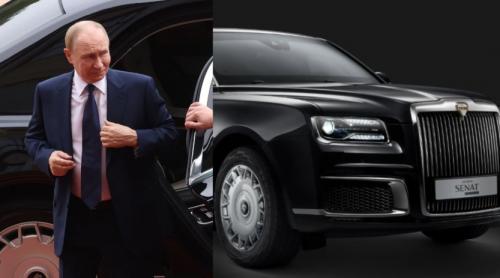 Secretul mașinii care l însoțește pe Putin. Președintele Rusiei se teme de un asasinat VIDEO