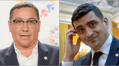 Victor Ponta îi recomandă liderului AUR să şi „cizeleze” discursul despre șeful statului: „George, nu mai lăsa gura să vorbească fără tine, că e păcat!”