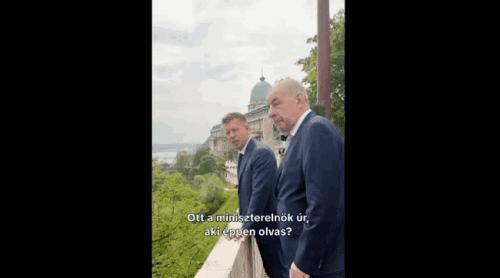 Viktor Orbán, filmat pe ascuns de Peter Magyar, în timp ce citea pe terasa vilei sale. „Ce crezi că lecturează? Discursul său de rămas bun?”