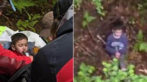A fost găsit băieţelul de 5 ani, dat dispărut de trei zile în Sibiu. Imagini din elicopter