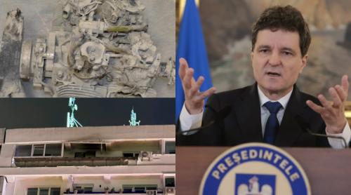 A fost stabilită proveniența dronei care a lovit blocul din Galați. Imagini doveditoare prezentate de Nicușor Dan UPDATE GALERIE FOTO