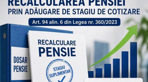 Anunț privind recalcularea pensiei. Casa de Pensii explică cât de des se poate face cererea