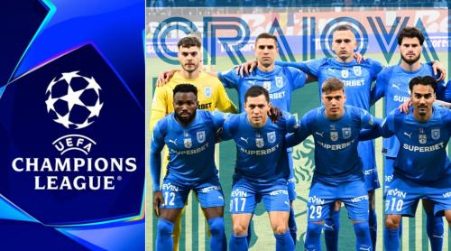 Când joacă Universitatea Craiova primul meci în UEFA Champions League. Ce adversari au oltenii şi când e tragerea la sorţi din Liga Campionilor