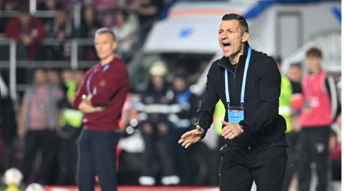 Costel Gâlcă a vorbit despre demisie după Rapid – CFR Cluj 1 2. Ce le a spus jucătorilor imediat după meci