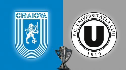 LIVE /  Universitatea Craiova – U Cluj, live video în etapa a 9 a din play off ul SuperLigii. Echipele de start