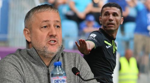 Mihai Rotaru răspunde contestatarilor: “Arbitrii au ajutat Craiova? Da, offside în faza premergătoare golului marcat de Nsimba, dar să vă dau lista de greșeli împotriva Universității!”