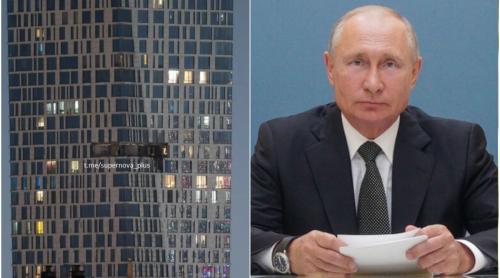 Moscova, sub asediul dronelor, cu câteva zile înainte de mega parada lui Putin. O clădire de lux, lovită în plin