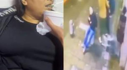 Ultimele imagini cu femeia dispărută după o intervenție chirurgicală! Doi bărbați au târât o pe jos