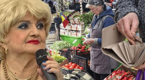 Camelia Mitoșeru, îngrozită de prețurile din piețe: „E jale, românii cumpără trei roșii și cinci cartofi!” Are două pensii: „Am cotizat 40 de ani!”