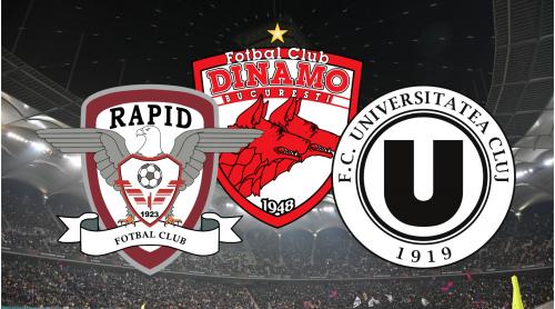Câți bani au cheltuit Rapid, Dinamo și U Cluj. Diferența uriașă dintre investiție și risipă. E cea mai incomodă comparație din SuperLiga
