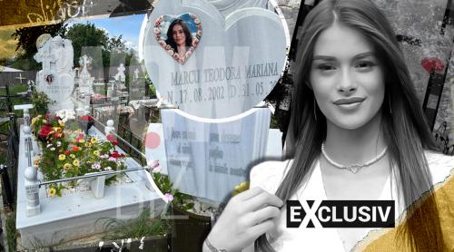 EXCLUSIV | Un an fără Teodora Marcu. Imaginile care sfâșie sufletul de la mormântul tinerei ucise. Ce a făcut familia în locul în care timpul pare că s a oprit