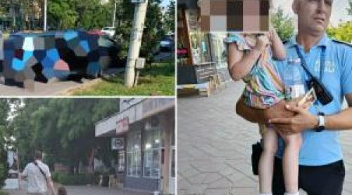 Fetiță de 4 ani, găsită într o mașină încinsă la peste 50°C, salvată de poliţişti. Reacţia şocantă a tatălui