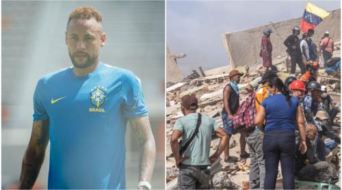 Neymar, gest impresionant pentru oamenii afectați de cutremurele din Venezuela. Câți bani a donat