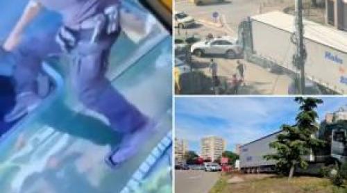 Şoferul de TIR care a lovit 8 maşini ar fi avut o criză diabetică. Poliţiştii locali l au tratat cu o bătaie