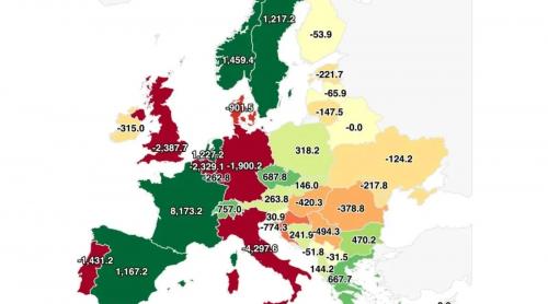 Această hartă, publicată de oficialii din Grecia, ne arată adevărata realitate a regiunii noastre: România, dependentă sever de importurile de energie scumpă