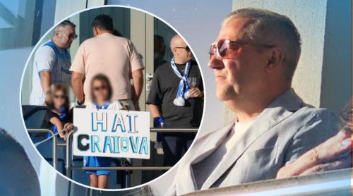 Acționarii Universității Craiova sunt alături de echipă în Ungaria. Mihai Rotaru a ajuns înainte de golul de 2 1 al lui Assad. Foto + video exclusiv