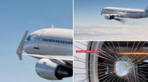 ANIMAŢIE. Pasager tras afară pe hubloul avionului, care s a spart. "Jumătate din corp era pe geam"
