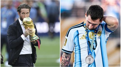 Aroganța lui Sergio Ramos după ce Spania a luat Cupa Mondială. Cum l a copiat ibericul pe Leo Messi, chiar în avionul său privat. Poza de milioane de aprecieri 