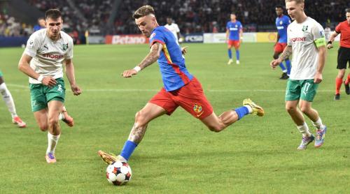 Echipele de start la Auda – FCSB, LIVE VIDEO în Conference League, turul 2 preliminar, manșa retur.