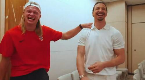 Ibrahimovic a dat nas în nas cu Haaland! Aroganță maximă a lui Zlatan: „Când ești milionar arăți așa”