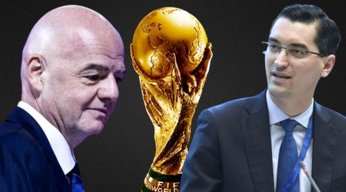 Răzvan Burleanu, reacţie dură după ce Infantino a propus „vânzarea” Cupei Mondiale: „Cel mai iubit sport din lume aparține celor care îl trăiesc nu intereselor speculative”. Exclusiv