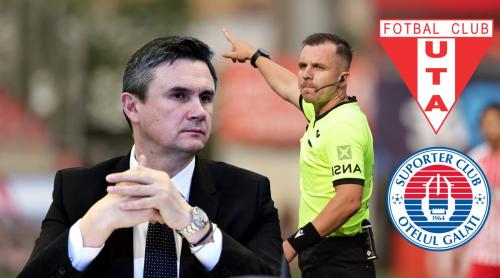 Vadana a greșit! Cristi Balaj, verdict dur după haosul creat de arbitru în UTA – Oțelul 2 2, odată cu fluierul final. Ce spune regulamentul. Exclusiv