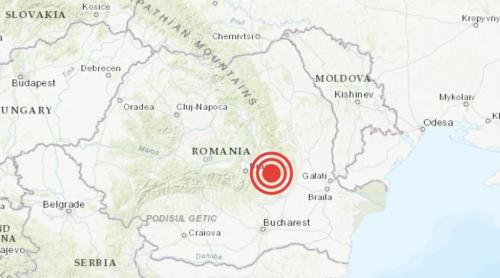 A fost cutremur în România! Seism de 4,5 resimțit în București și în zona Moldovei
