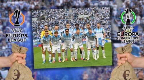 Câți bani primește Universitatea Craiova de la UEFA. Diferență de milioane euro între grupele Europa League și Conference League. Exclusiv