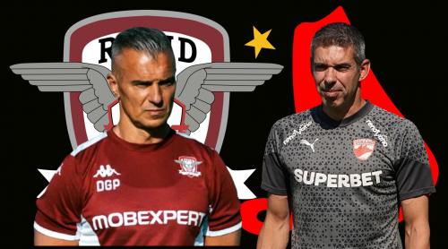 Cine e marea favorită în Rapid – Dinamo, primul derby bucureștean. Daniel Pancu și Nuno Campos, plusuri și minusuri după „era Gâlcă” și „era Kopic”