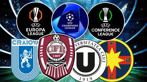 Craiova, salveazǎ ne! Câte puncte au adus României FCSB, CFR, Dinamo sau Rapid în clasamentul coeficienților UEFA din ultimii 10 ani!