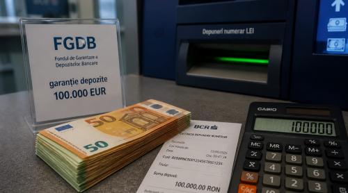 Depozitele bancare sunt garantate până la 100.000 EUR per deponent la fiecare bancă