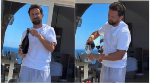 Gabriela și Dani Oțil, vacanță în Santorini. Ce s a văzut în oglindă în timp ce matinalul era filmat de soție: „Ești goală!”