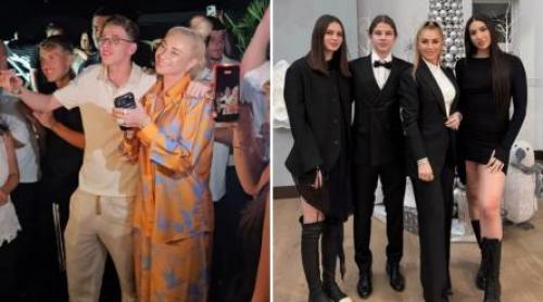 Imagini de senzație de la majoratul lui Laurențiu Reghecampf Jr. Cum a fost surprins Bebeto alături de mama sa și Nuți