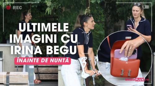 Irina Begu, ultimele imagini înainte de căsătorie. Jucătoarea de tenis a avut degetele în ghips, dar inelul de logodnă a eclipsat cârjele Foto și Video Paparazzi