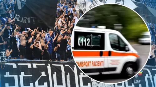 La un pas de tragedie pe Ion Oblemenco: un fan a căzut în gol din peluză și a ajuns de urgență la spital