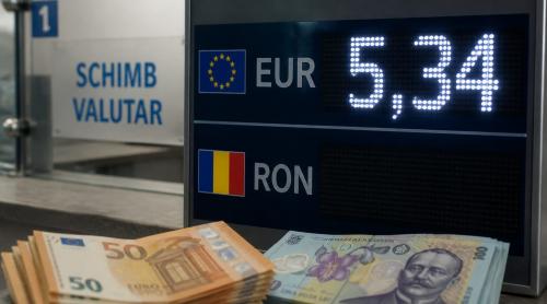 Leul ar putea atinge 5,34 lei/euro în 12 luni. Analiștii CFA România prognozează stagnare economică până în 2026