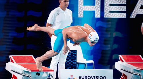 LIVE /  David Popovici, record EUROPEAN! S a calificat în marea finală a probei 100 metri liber de la Paris
