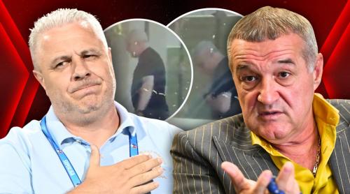 Marius Șumudică, la biserică cu Gigi Becali: „De unde aveți imaginile astea?”. Au vorbit 15 minute! Video exclusiv