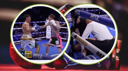 Momente dramatice în ringul de box! A ieșit pe targă după un KO devastator. E în stare critică la spital: „Rugăciunile noastre sunt alături de el!”