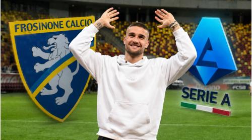 Presiune pe Daniel Bîrligea la Frosinone! Dezastru pentru atacanții români în Serie A după plecarea lui Adi Mutu
