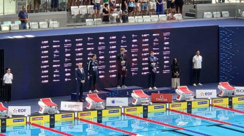 Prima mare controversă de la Europenele de înot. Ce s a auzit la boxe în momentul în care sportivul din Rusia a primit medalia de aur