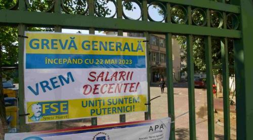 Profesorii cer salariile negociate în timpul grevei din 2023