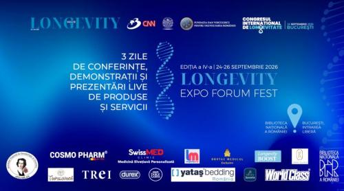 PROGRAM: Longevity Expo Forum Fest, ediția a IV a, 3 zile de inovație și sănătate