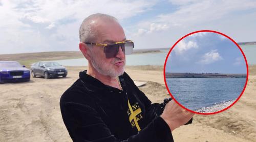 Cum își petrece Gigi Becali timpul liber la biserica de pe malul lacului Techirghiol. Imagini idilice cu locul unde se relaxează patronul FCSB. Foto