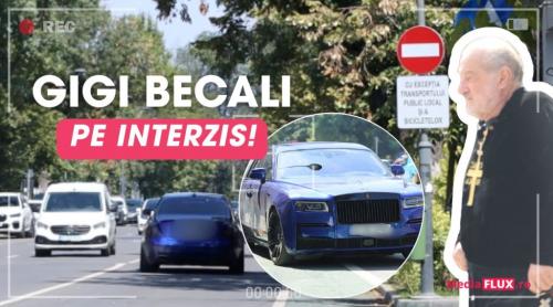 Gigi Becali, prins pe interzis! Latifundiarul a parcat bolidul de lux fix sub semnul de circulație pentru o vizită la farmacie | Foto și Video Paparazzi
