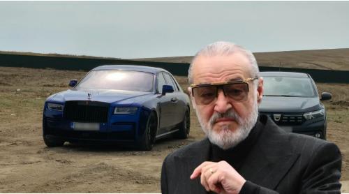 Gigi Becali și a umplut Rolls Royce ul de praf! Cum arată bolidul după drumul spre biserica de la Techirghiol