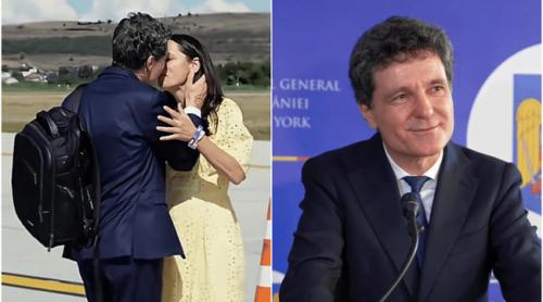 Ipostaze tandre cu Nicușor Dan și Mirabela Grădinaru, pe aeroport. Momentul, postat pe TikTok, în timpul vizitei în SUA